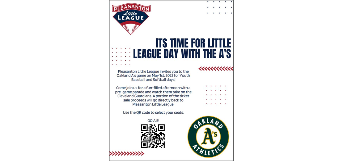 Little League Day with the A's