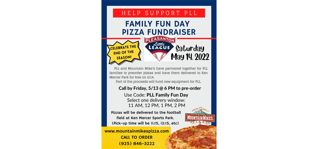 PIZZA!! Order now for Family Fun Day
